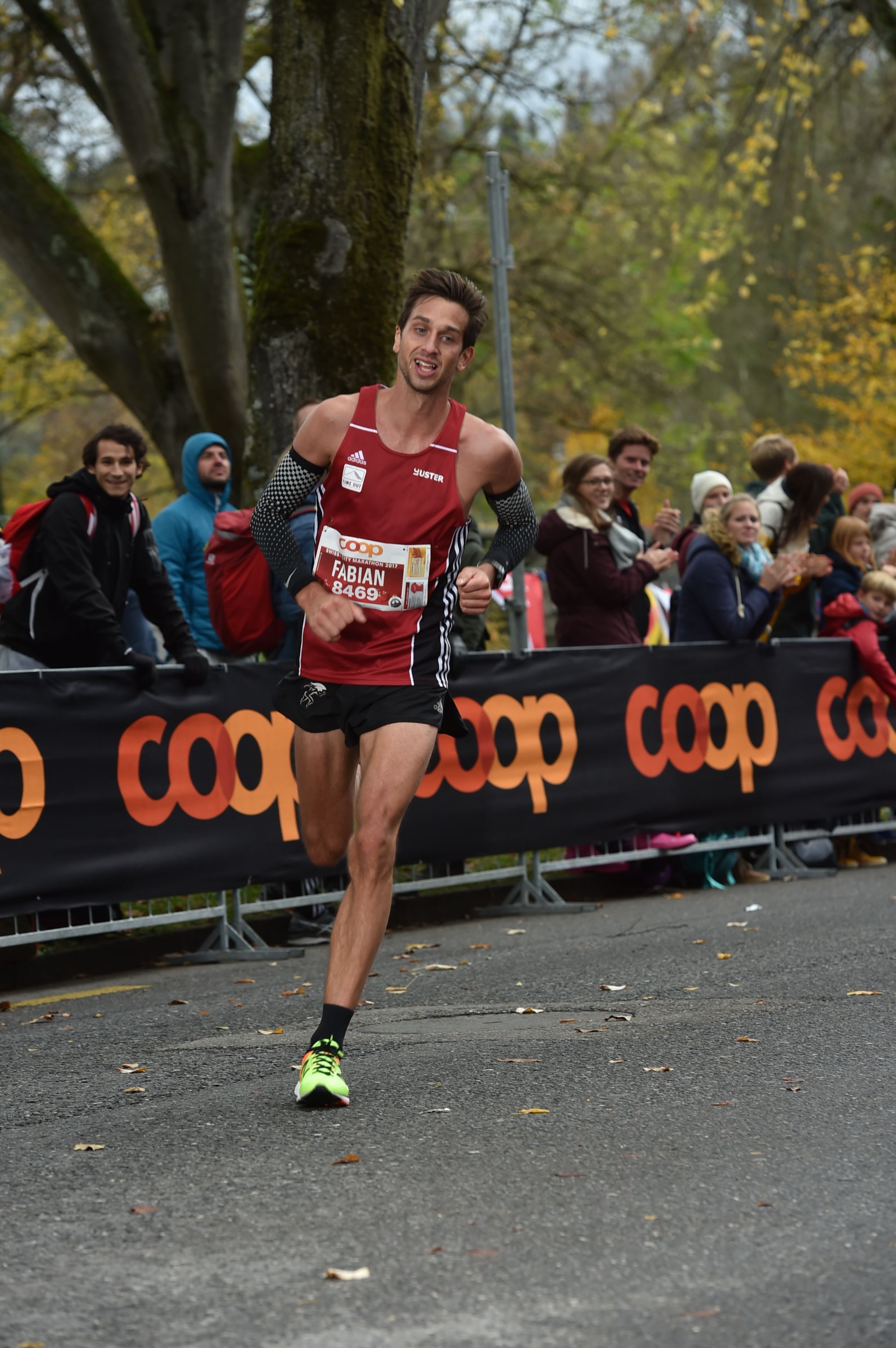 Fabian Anrig beim Swisscitymarathon